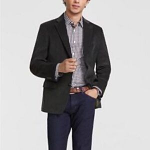 SOLD VTG Woolrich Olive Green Corduroy Blazer Jacket Holidays Christmas Mens